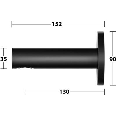 Miscelatore da Vasca KEUCO IXMO Nero Opaco - Rond, 152mm, Montaggio a parete Miscelatore da Vasca KEUCO IXMO Nero Opaco - Rond, 152mm, Montaggio a parete