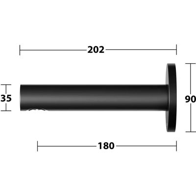 Robinet de baie KEUCO IXMO Negru Mat - Rond 202mm Robinet de baie KEUCO IXMO Negru Mat - Rond 202mm