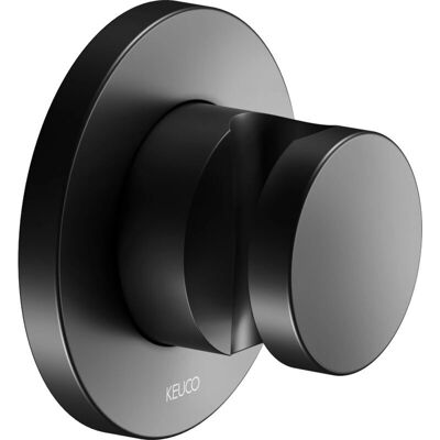 KEUCO GMBH & CO. KG Keuco IXMO Wandbrausehalter - Wandmontage, Runde Rosette, Schwarz Matt - Duschzubehör KEUCO GMBH & CO. KG Keuco IXMO Wandbrausehalter - Wandmontage, Runde Rosette, Schwarz Matt - Duschzubehör