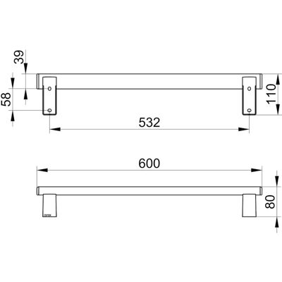 Keuco Axess Silber Haltegriff - Haltegriff Keuco Axess Silber Haltegriff - Haltegriff