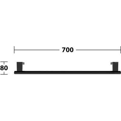 KEUCO AXESS Schwarzmatt Metall Haltegriff - Wandmontage Badezimmer KEUCO AXESS Schwarzmatt Metall Haltegriff - Wandmontage Badezimmer