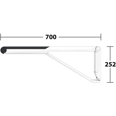 Keuco Axess Bară de Sprijin - Bară de suport pentru lavoar și WC - 70cm Keuco Axess Bară de Sprijin - Bară de suport pentru lavoar și WC - 70cm