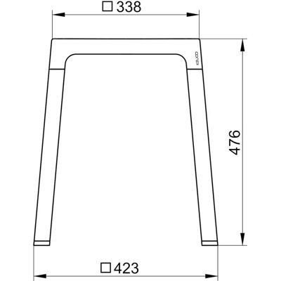 KEUCO AXESS Hocker – Aluminium/Kunststoff – Weiß KEUCO AXESS Hocker – Aluminium/Kunststoff – Weiß