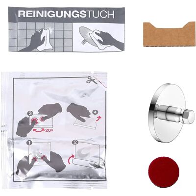 Keuco Reva Set adeziv - Accesorii baie - Crom Keuco Reva Set adeziv - Accesorii baie - Crom