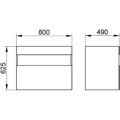 Mueble lavabo Keuco Stageline - 80x62.5 cm - Cachemira - Mueble de baño Mueble lavabo Keuco Stageline - 80x62.5 cm - Cachemira - Mueble de baño