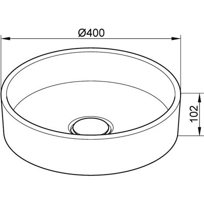 Keuco Stageline Keramik-Waschtisch - 40cm - Waschbecken Keuco Stageline Keramik-Waschtisch - 40cm - Waschbecken