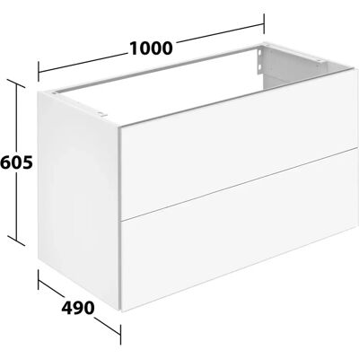 Keuco X-Line Waschtisch-Unterschrank - 2 Schubladen - Anthrazit Keuco X-Line Waschtisch-Unterschrank - 2 Schubladen - Anthrazit