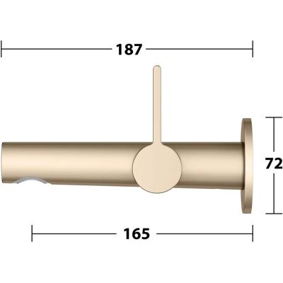 Keuco Modell 51516030101 Wandmontage Bronze gebürstet Einhebel-Waschtischmischer Keuco Modell 51516030101 Wandmontage Bronze gebürstet Einhebel-Waschtischmischer
