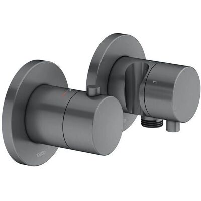 Keuco Edition 400 Brausethermostat - Schwarzchrom gebürstet Keuco Edition 400 Brausethermostat - Schwarzchrom gebürstet