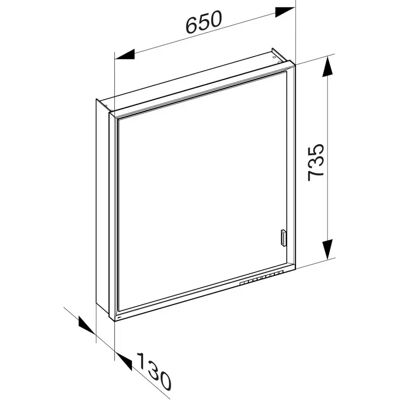 Keuco Royal Lumos Spiegelschrank - Softclose, LED, Wandmontage Keuco Royal Lumos Spiegelschrank - Softclose, LED, Wandmontage