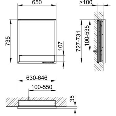 Keuco Royal Lumos Wandeinbau-Spiegelschrank - LED, Heizung, Wandmontage Keuco Royal Lumos Wandeinbau-Spiegelschrank - LED, Heizung, Wandmontage