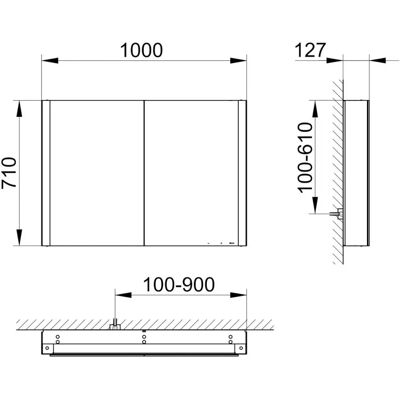 Keuco - Royal Metis LED Aufputz-Spiegelschrank - Mirror cabinet Keuco - Royal Metis LED Aufputz-Spiegelschrank - Mirror cabinet