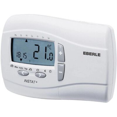 Eberle INSTAT+ 3R Termostat - Självlärande, Digital, Vit Eberle INSTAT+ 3R Termostat - Självlärande, Digital, Vit