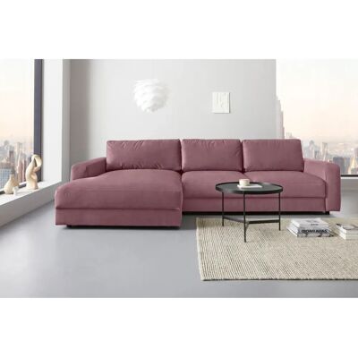 Places of Style Bloomfield L-Form Sofa - Velours, XXL Recamiere, 303cm Places of Style Bloomfield L-Form Sofa - Velours, XXL Recamiere, 303cm
