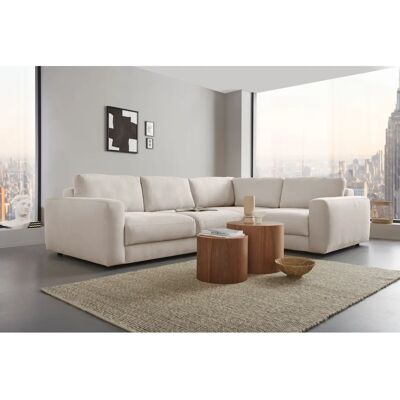 Places of Style Bloomfield L-Form Beige Sofa - Sofa Places of Style Bloomfield L-Form Beige Sofa - Sofa