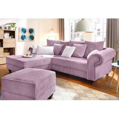 HOME AFFAIRE Lavendel L-Form Sofa - Landhaus Stil - 5,5 Sitze HOME AFFAIRE Lavendel L-Form Sofa - Landhaus Stil - 5,5 Sitze
