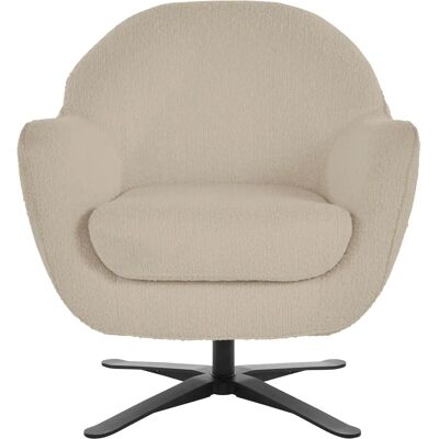 Andasu202fNordic Interior Stavre - Drehbarer Bouclé Lounge-Sessel Andasu202fNordic Interior Stavre - Drehbarer Bouclé Lounge-Sessel