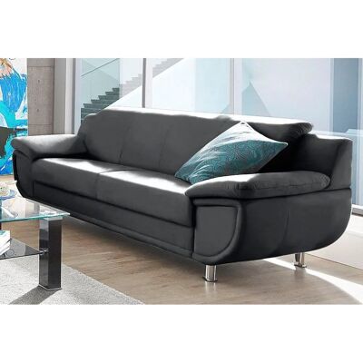 TRENDMANUFAKTUR Rondo - 3-Sitzer Sofa - Schwarz TRENDMANUFAKTUR Rondo - 3-Sitzer Sofa - Schwarz