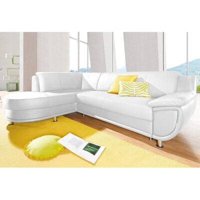 Trendmanufaktur Rondo L-Form Sofa - Ecke, Weiß Trendmanufaktur Rondo L-Form Sofa - Ecke, Weiß