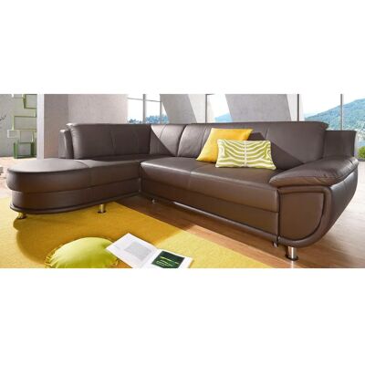TRENDMANUFAKTUR Rondo Ecksofa - 265x85x190cm, Leder, Ottomane links - Sofa TRENDMANUFAKTUR Rondo Ecksofa - 265x85x190cm, Leder, Ottomane links - Sofa