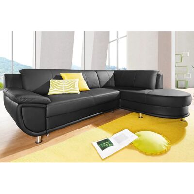 Trendmanufaktur Rondo Ecksofa - Schwarz - 265cm x 85cm x 190cm - Sofas Trendmanufaktur Rondo Ecksofa - Schwarz - 265cm x 85cm x 190cm - Sofas