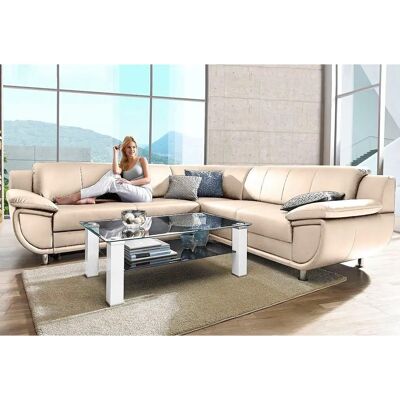 TRENDMANUFAKTUR Rondo Breitarmsofa - L-Form mit Schlaffunktion TRENDMANUFAKTUR Rondo Breitarmsofa - L-Form mit Schlaffunktion