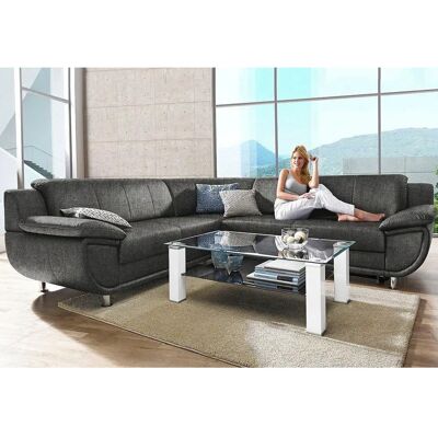 TRENDMANUFAKTUR Rondo Ecksofa - Breite Armlehnen, 267x247cm, Grau TRENDMANUFAKTUR Rondo Ecksofa - Breite Armlehnen, 267x247cm, Grau