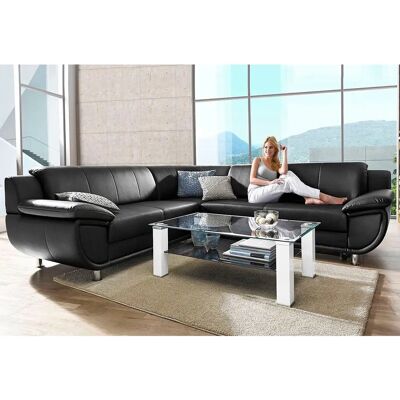 TRENDMANUFAKTUR Rondo Sofa - Schwarz - 267cm Breit - Mit oder Ohne Schlaffunktion TRENDMANUFAKTUR Rondo Sofa - Schwarz - 267cm Breit - Mit oder Ohne Schlaffunktion