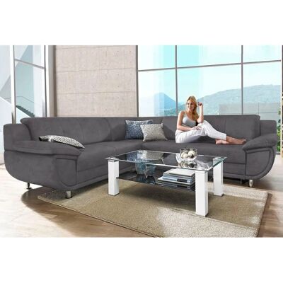 TRENDMANUFAKTUR Rondo Microfaser L-Form Sofa - Couch TRENDMANUFAKTUR Rondo Microfaser L-Form Sofa - Couch