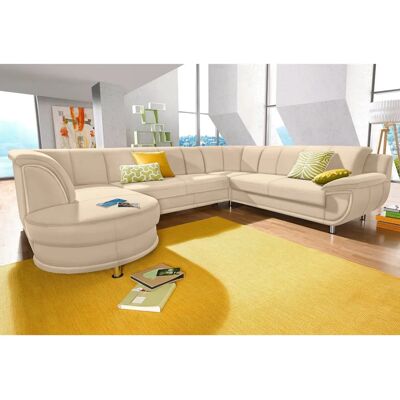Trendmanufaktur Rondo, U-Form Beige Wohnlandschaft - Living Room Corner Sofa Trendmanufaktur Rondo, U-Form Beige Wohnlandschaft - Living Room Corner Sofa