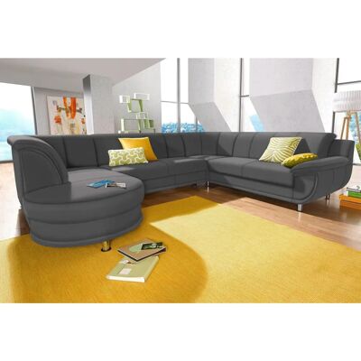 Trendmanufaktur Rondo U-Form Microfaser Sofa - Wohnraum Trendmanufaktur Rondo U-Form Microfaser Sofa - Wohnraum