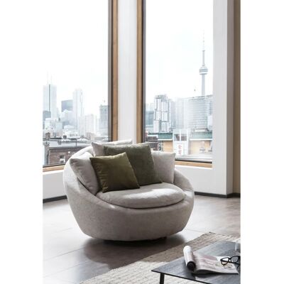 Trendmanufaktur - Maui - Chenille - Silber - Sessel Trendmanufaktur - Maui - Chenille - Silber - Sessel