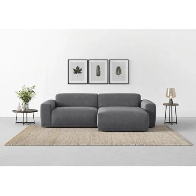 Trendmanufaktur Braga Couch - Dunkelgrau, Struktur, Kaltschaum - Sofa Trendmanufaktur Braga Couch - Dunkelgrau, Struktur, Kaltschaum - Sofa