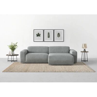 Trendmanufaktur Braga L-Form Grau Streifen Sofa - Sofa Trendmanufaktur Braga L-Form Grau Streifen Sofa - Sofa