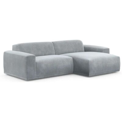 Trendmanufaktur Braga Ecksofa - L-Form, Grau, Hochwertiger Schaum Trendmanufaktur Braga Ecksofa - L-Form, Grau, Hochwertiger Schaum