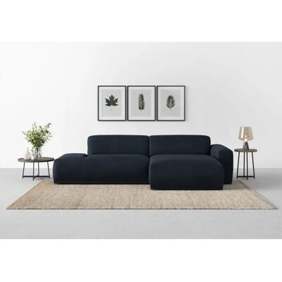 TRENDMANUFAKTUR Braga - Modernes L-förmiges Sofa, Blau TRENDMANUFAKTUR Braga - Modernes L-förmiges Sofa, Blau