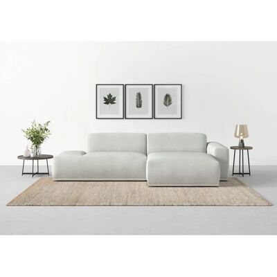 Trendmanufaktur Braga Silber L-Form Couch - Ecke Trendmanufaktur Braga Silber L-Form Couch - Ecke