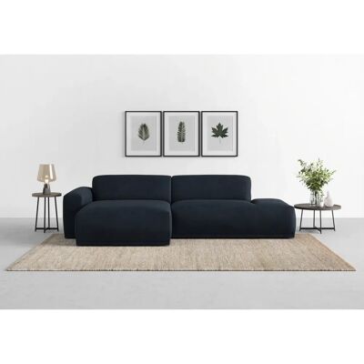Trendmanufaktur Braga L-Form-Sofa - Modern, Blau, 275cm Trendmanufaktur Braga L-Form-Sofa - Modern, Blau, 275cm