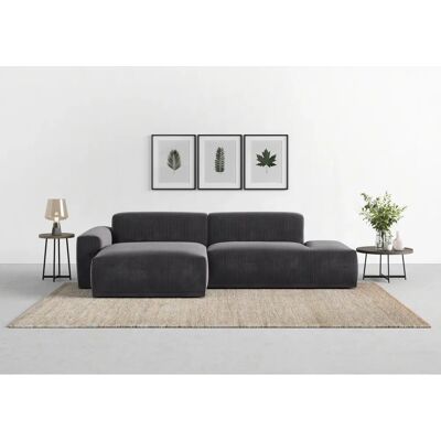 TRENDMANUFAKTUR Braga L-Form Sofa - Modern, Hochwertig, Grau TRENDMANUFAKTUR Braga L-Form Sofa - Modern, Hochwertig, Grau