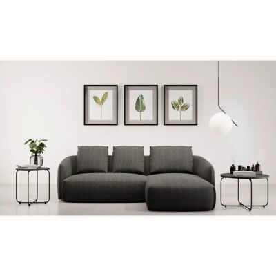 GUIDO MARIA KRETSCHMER HOME & LIVING Shawn Designsofa - L-Form, anthrazit, 232cm GUIDO MARIA KRETSCHMER HOME & LIVING Shawn Designsofa - L-Form, anthrazit, 232cm