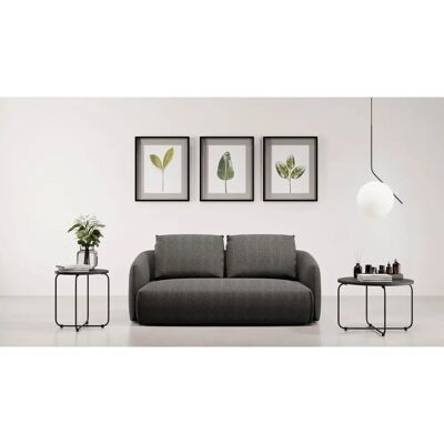 Guido Maria Kretschmer Shawn Designsofa - Weiches Bouclé, Anthrazit, 192cm Guido Maria Kretschmer Shawn Designsofa - Weiches Bouclé, Anthrazit, 192cm
