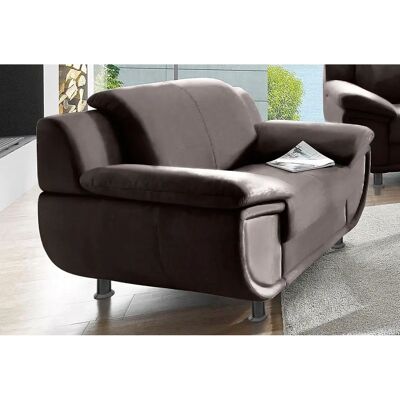 TRENDMANUFAKTUR Rondo Loungesessel - Leder, Breit, Braun TRENDMANUFAKTUR Rondo Loungesessel - Leder, Breit, Braun