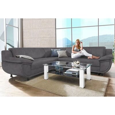 TRENDMANUFAKTUR Rondo L-Form Microfaser Sofa - Sofas TRENDMANUFAKTUR Rondo L-Form Microfaser Sofa - Sofas