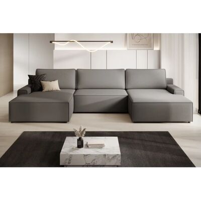 Trendmanufaktur Challenge U-förmiges Schlafsofa mit Stauraum - Couch in U-Form, Grau Trendmanufaktur Challenge U-förmiges Schlafsofa mit Stauraum - Couch in U-Form, Grau