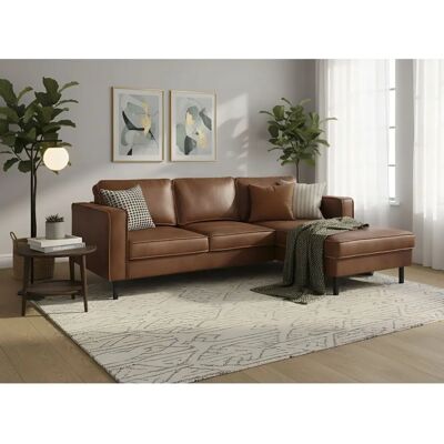 Places of Style - Watkins - Cognac - Lederoptik - Schlafsofa Places of Style - Watkins - Cognac - Lederoptik - Schlafsofa