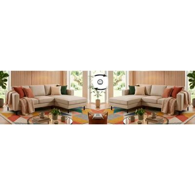 Trendmanufaktur Watkins - sandgrau - 232cm Sofa Trendmanufaktur Watkins - sandgrau - 232cm Sofa