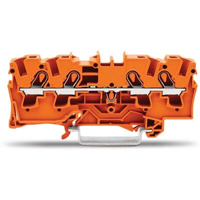 Bornier WAGO 2004-1402 - 4 Conducteurs, Orange, Ex e - Publicité Bornier WAGO 2004-1402 - 4 Conducteurs, Orange, Ex e - Publicité