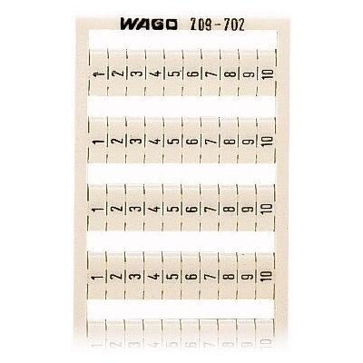 WAGO 209-702 Znakowanie terminali - Białe - 5 szt WAGO 209-702 Znakowanie terminali - Białe - 5 szt