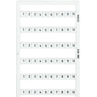 Wago 248-502 Anschlussleisten Zubehör - 1-10 Beschriftung Wago 248-502 Anschlussleisten Zubehör - 1-10 Beschriftung