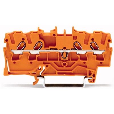 Terminal WAGO 2001-1402 - 4 conductores, naranja Terminal WAGO 2001-1402 - 4 conductores, naranja